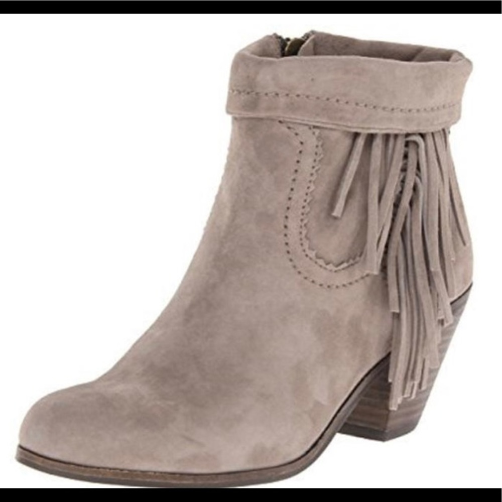 Sam Eldeman Louie fringe boots - Picture 3 of 10